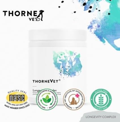 ThorneVet Longevity Supplement for Dogs & Cats - Chewable Formula to Support Healthy Aging, Inflammation Balance, and Cellular Vitality – 90 Soft Chews