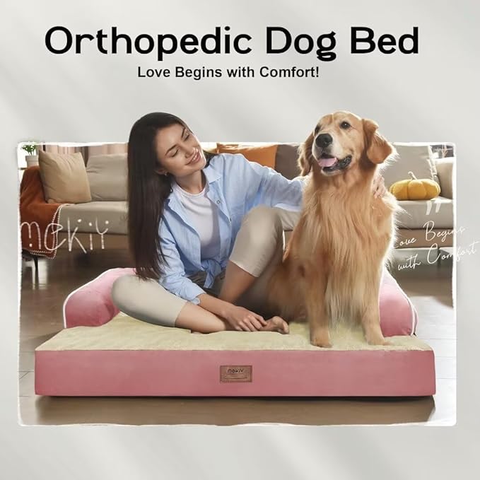 Small Dog Bed and Cat Sofa Waterproof Orthopedic Dog Beds for Small Dogs Cat Bed Comfy Pet Couch Sofa Beds with Washable Removable Cover & Non-Slip Bottom