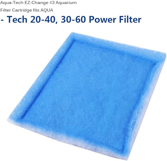 Fish Tank Filters, Aquarium Filter Cartridge Compatible with Rite-Size C & Fit for EZ-Change #3 20-40/30-60 Gallon Fish Tank Power Filter Replacement, 10PACK