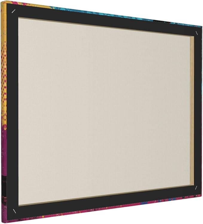 Gym Wall Art Weightlifting Fitness Canvas Wall Decor Barbell Sports Training Pictures Painting Banksy Street Graffiti Print Artwork Framed Decorations Gifts for Sports Lovers Gym Living Room Bedroom 16"x20"