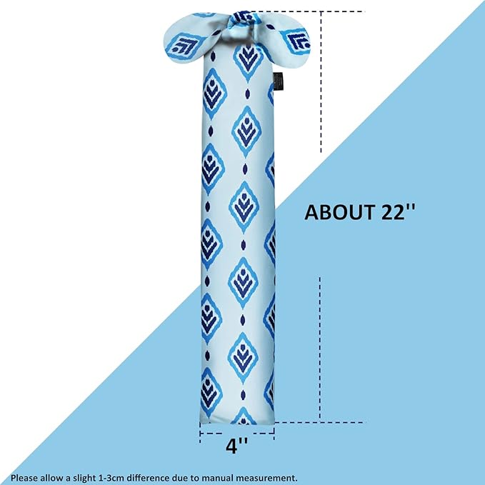 Harrison Howard Stretchy Tail Bag Breathable Horse Tail Guard Slip on Design Protect Horse Tail 2 Strand Closure Straps Keep Tail Clean & Protected 22" L Length Makes Grooming Easy-Nature Aztec