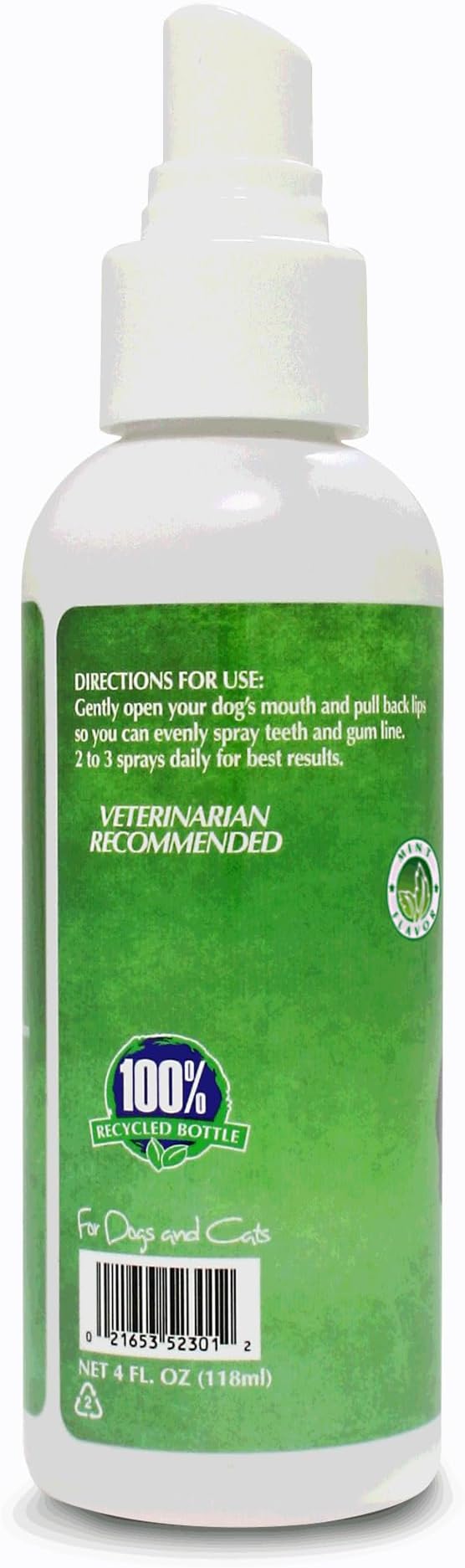 Bio-groom Fresh Bark Dog Breath Freshener - No Chew Dental Spray for Dogs & Cats, Teeth Cleaning Oral Care for Plaque & Tartar, No Brushing Required, Made in The USA - Mint, 4 fl oz