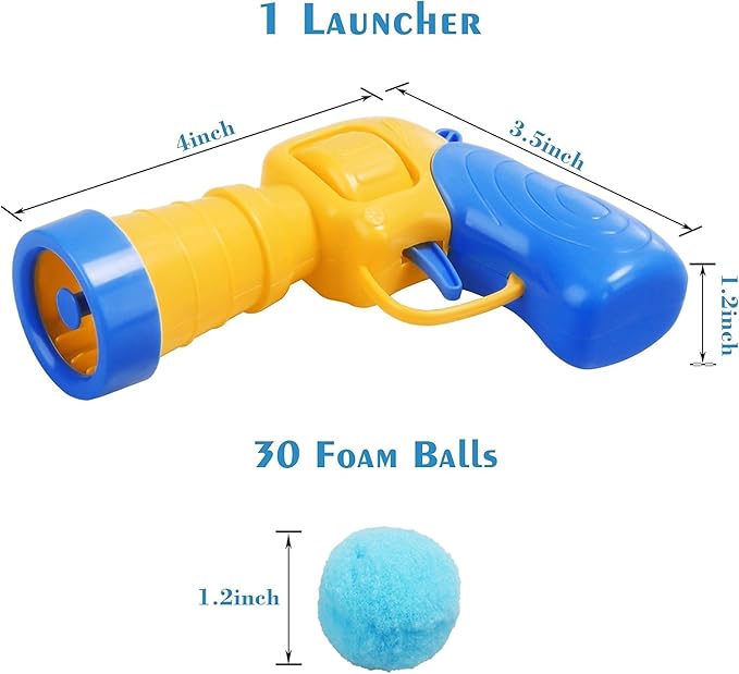 Mewlmart Interactive Cat Toys for Indoor Plush Ball Launcher Cat Enrichment Toys Pom Pom Balls 30 Balls