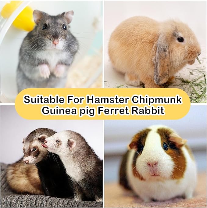 Rabbit Chew Toy,Bunny Chew Toys for Teeth Grinding,Natural Apple Branch Teething Sticks with Hay Grass Cake Improve Dental Health Bunny Hanging Chew Toys for Rabbits,Chinchillas,Hamster (4 Pcs)