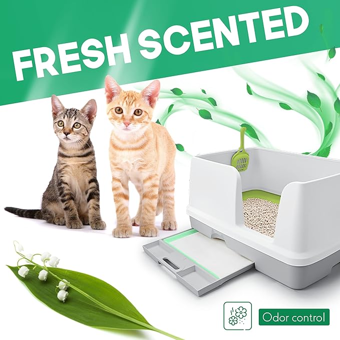 PETSWORLD Multi Cat Pad Refills for Cats Breeze Litter System, Ultra-Absorbent, Quick Dry - (1200 Count, Unscented)