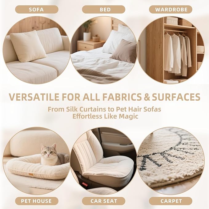 2๐ท๐๐ Pet Hair Removal Glove for Cats & Dogs, Newly Pro Five-Finger Electrostatic Pet Hair Remover Gloves, Reusable & Washable Magic Brush Pet Hair Removal Tool for Couch, Clothing, Carpet, Car Seat