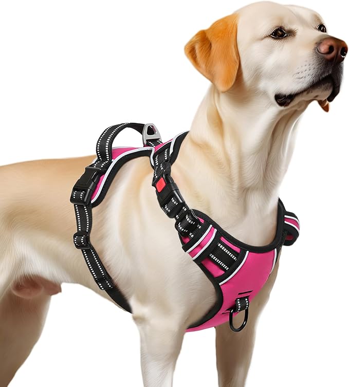 Timos No Pull Dog Harness, No Choke Front Lead Dog Reflective Harness, Adjustable Soft Padded Pet Vest with Easy Control Handle for Small Medium Large Dogs, X-Large (Pack of 1)