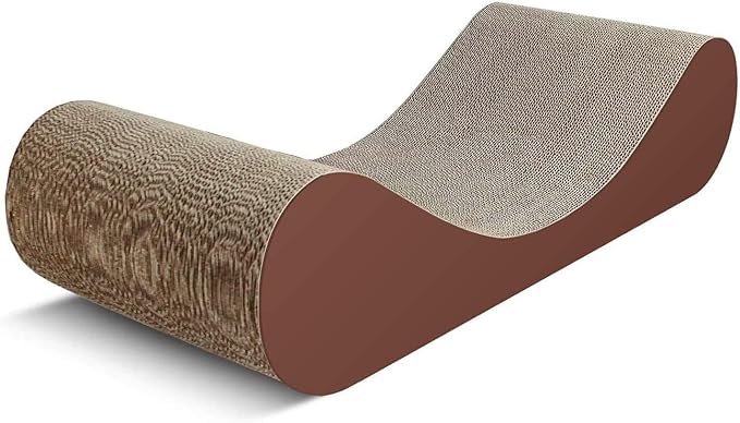 Bone Cat Scratcher Cardboard Lounge Bed, Cat Scratching Post, Durable Board Pads Prevents Furniture Damage