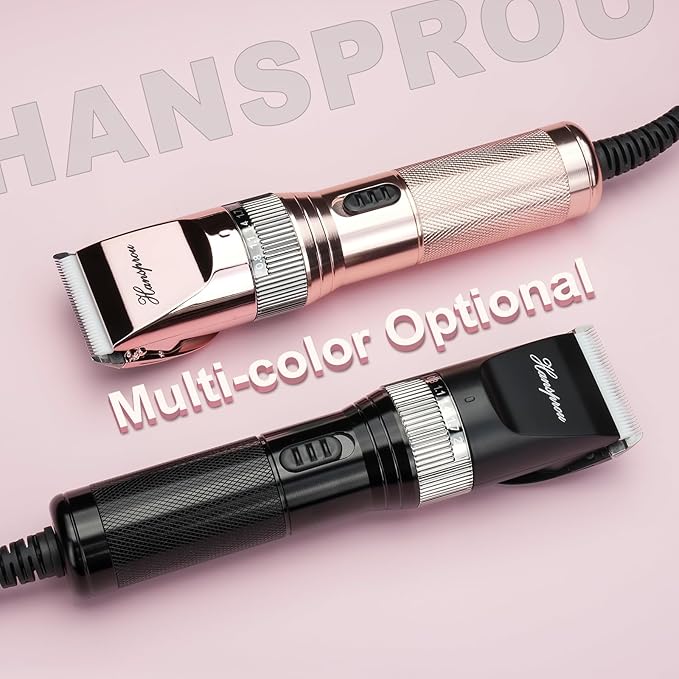 Dog Grooming Clippers, Upgraded 36V Heavy Duty Pet Clippers, Professional Dog & Cat Shaver for Thick Coat, Corded Pet Hair Trimmer with Guard Combs & Brush