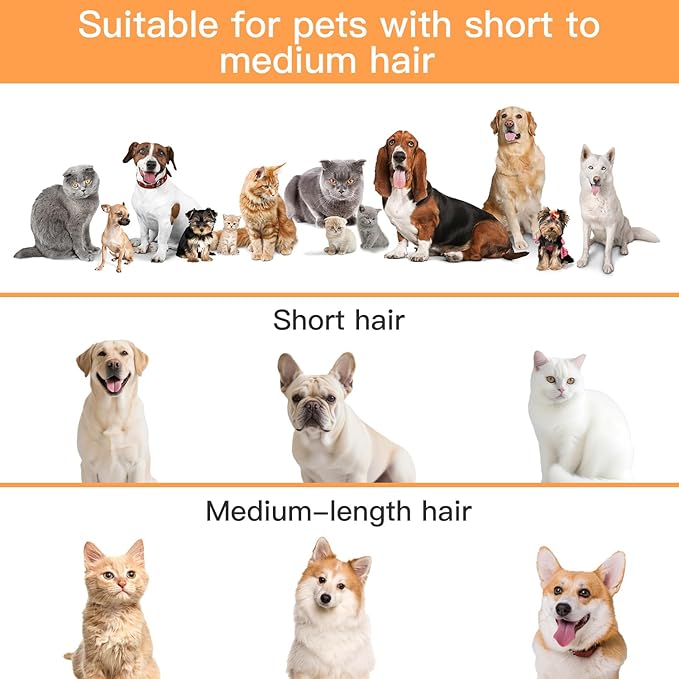 AIRROBO Dog Grooming Vacuum, Dog Grooming Kit,12000Pa Strong Pet Vacuum, 2L Large Capacity Vacuum for Shedding Grooming Hair, Quiet,PG100