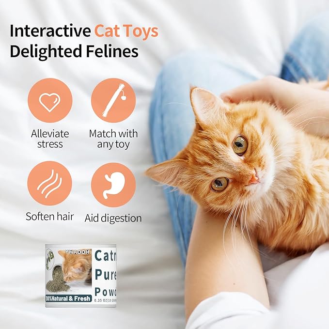 Premium Catnip for Cats & Kittens โ Cold-Processed, High Potency Nepetalactone, 100% Pure Leaf-Only Catnip for Toys, Scratchers, Refills, Stimulates Play & Protects Furniture - 10g