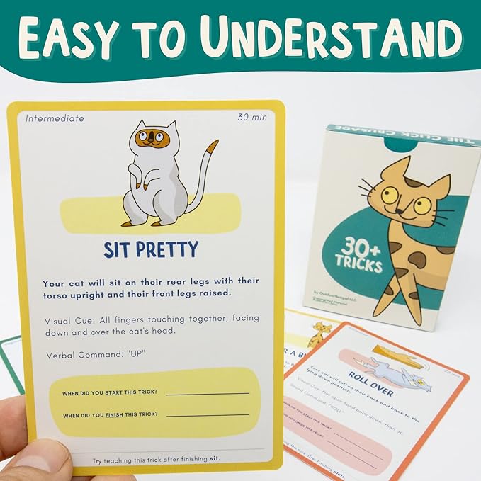 The Click Crusade (Cat Training Card Game Guide to Clicker Training for Cats for Teaching Tricks, Improving Communication and Bonding with Your Kitten (Clicker not Included)