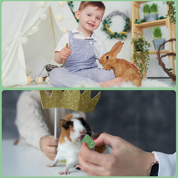 VESPRO Rabbit Toys for Bunnies Rabbit Chew Toys for Teeth Bunny for Rabbits Guinea Pig Chew Treats Toys,Timothy Hay Sticks for Chinchillas Hamsters Bunny Guinea Pig Rats and Animals Teeth Care