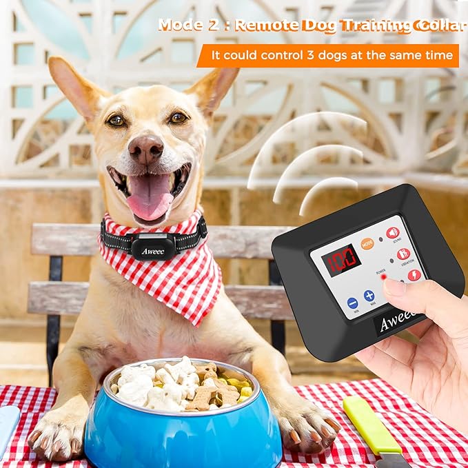 Wireless Dog Fence, 2025 Compact Electric Dog Fence & Remote Training Collar, Rechargeable Wireless Fence in Large Yards, Adjustable Pet Containment System for Big Small Dog (Receiver Collar)