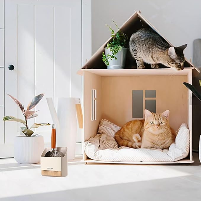 Stainless Steel Extra Thick Cat Litter Scoop (Optional Holder) (Extra Thick Scoop only)