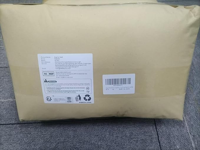 Dog Car Seat for Medium Dogs Up to 50 lbs, Pet Booster Seat for Cars SUVs and Trucks, Travel Dog Bed with Safety Strap, Thick Cushion, Non-Slip Base, Washable and Portable (Black)