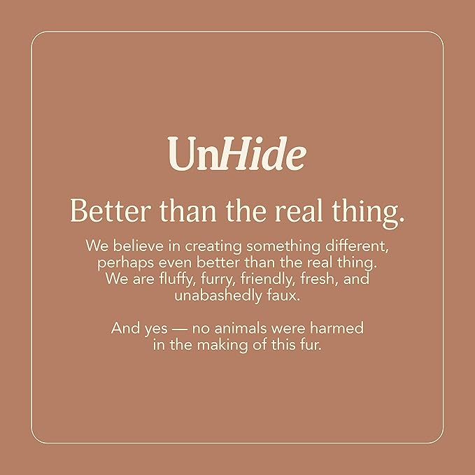 UnHide Floof Pet Pillow - Extra Soft Dog Bed Pillow- Removable Faux Fur Cover - Machine Washable - Helps Ease Pet Anxiety & Provides The Perfect Sleep, 36 x 42 x 5, Large - Beige