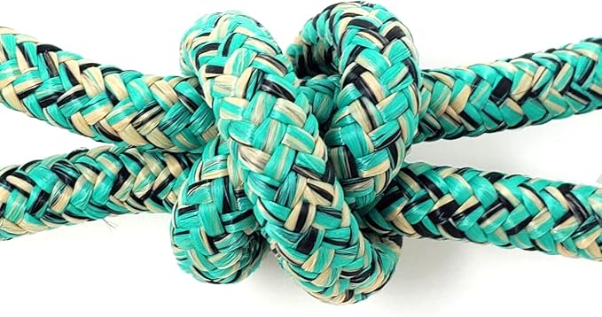 Horse Rope Training Halter - 4 Knot 1/4" Stiff Halter Cord - Used by Famous Trainers Multiple Sizes Multiple Colors