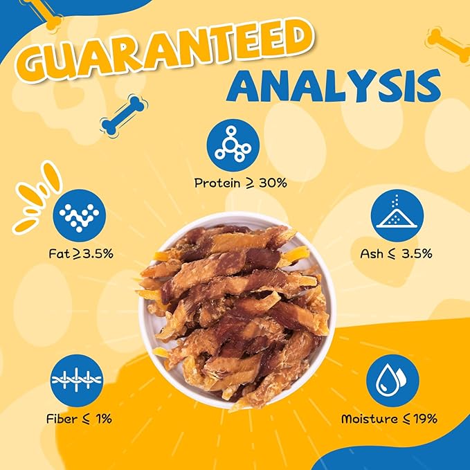 gazeupon Dog Treats,Chicken&Duck Wrapped Sweet Potato,Healthy Training Snacks for Dogs, Rawhide Free,14.1 oz