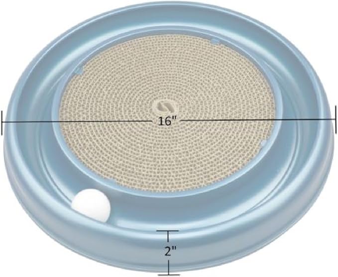 Coastal Pet Turbo Scratcher Cat Toy - Cardboard Cat Scratcher Pad with Cat Toy Ball Track and Catnip (1 Pack)