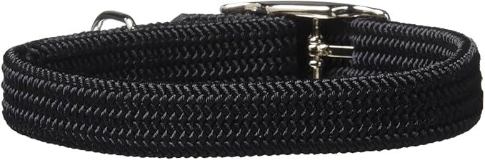 Kool Kat Elastic Cat Safety Collar with Bell, Black, 8"