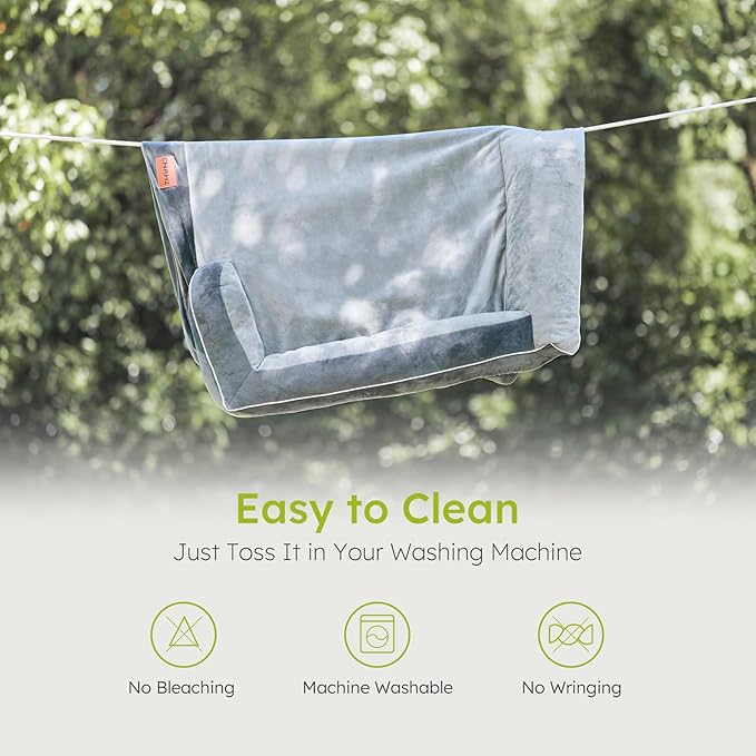 Jumbo Dog Bed for Extra Large Dogs, Orthopedic Dog Bed with Cooling Gel Memory Foam, Waterproof Pet Bed with Removable Washable Cover, 45" Pet Sofa Couch Dutch Velvet with Bone Toy, Dark Gray