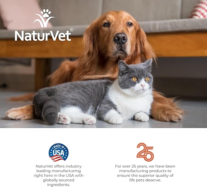 NaturVet Ear Wash Liquid Supplement for Dogs & Cats – Pet Health Supplement Cleans Dog, Cat Ear Canals – Includes Aloe, Tea Tree Oil – Helps Remove Pet Ear Wax, Dirt, Debris – 16 Oz.
