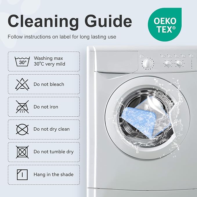 MH MYLUNE HOME Dog Cooling Mat 36x23 Inch - Arc-Chill Cool Fiber, Endothermic Color Changing Pet Pad for Dogs & Cats, Double-Sided Cooling & Warm, Foldable & Washable Summer Blanket