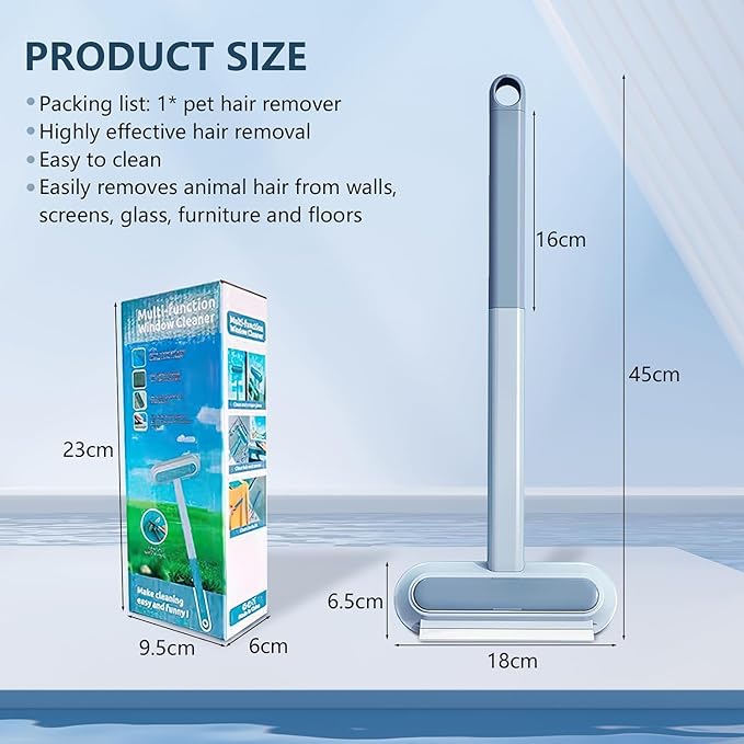 Reusable Pet Hair Remover Brush Multifunctional Long Handle 2025 New 4 in1 Cat and Dog Hair Removal for Couch Washable Lint Cleaner for Dog and Cat Hair, Gentle on Furniture