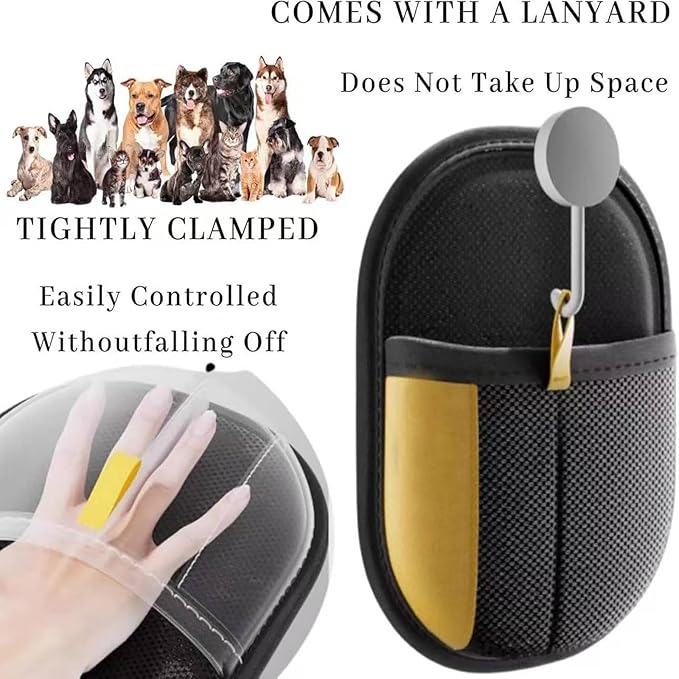 Whisker Gizmo Pet Hair Remover,Reusable Pet Hair Remover Glove,Pet Hair Removal Glove, Ultimate Pet Grooming Glove for Cats & Dogs - Dual-Sided Electrostatic Pet Hair Remover Mittens (1PCS)