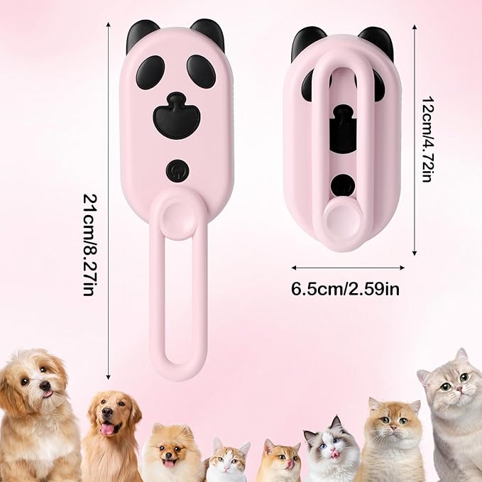 Pet Steam Brush for Dog & Cat,3-in-1 Spray Hair Removal Comb,Pet Steam Groomer Comb,Water Brush for Long & Short Haired Pets,Massage, Cleaning, Multifunctional Hair Removal Comb for Cats Dogs (Pink)