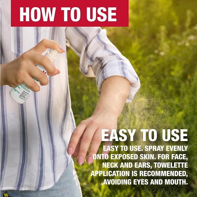 CoreTex Bug X FR DEET-Free Insect Repellent Spray - 8oz Bottle of Natural Geranium Oil to Protect Against Mosquitoes, Flies, & Fleas - Travel Size Bug Repellent Spray Bottle