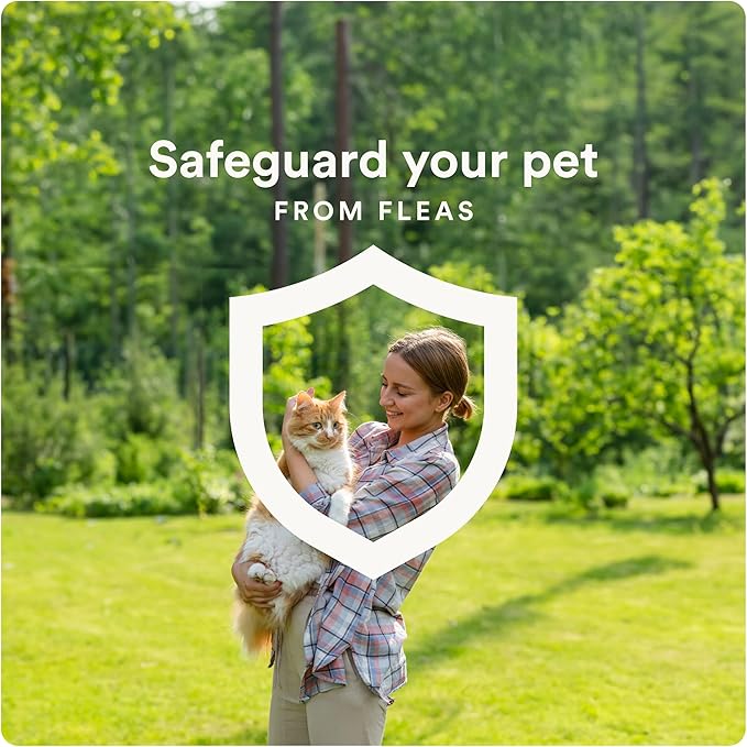 Plus Flea Prevention for Cats, Cat and Kitten Treatment & Control, Small and Large, Fast Acting Waterproof Topical Drops, 6 Month Supply