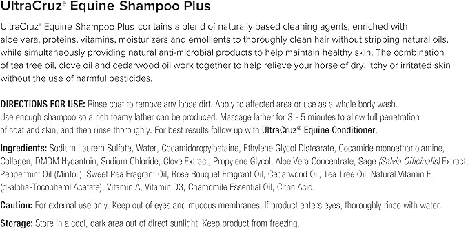 UltraCruz® Equine Shampoo Plus for Horses, 1 gal