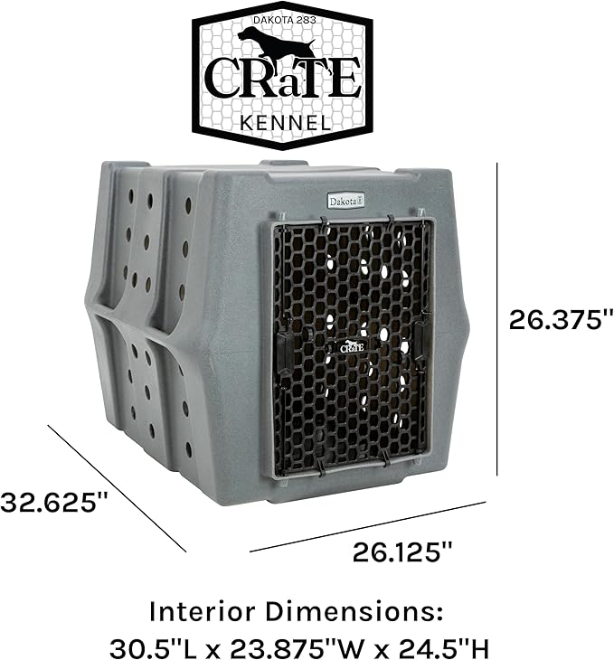 Dakota 283 Crate - Canine Rough and Tough Economy Kennel (Orange, Intermediate)