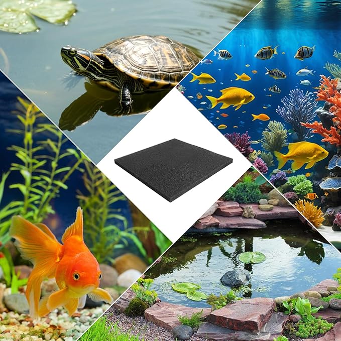 Aquarium Filter Sponge Pad –Bio Filter Media Foam Sponge, Easy Cut to Size Foam for Fish Tank 20"x20"x1" (20PPI)