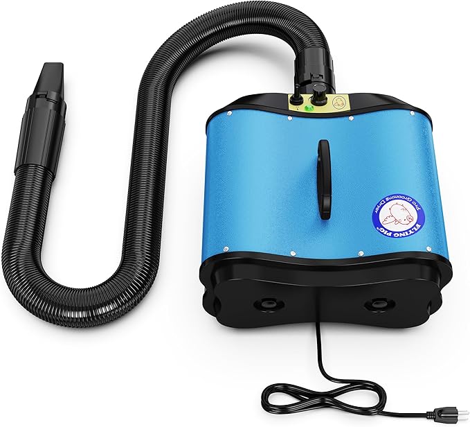 Flying Pig Double Motor High Performance Dog Pet Grooming Dryer (Teal Blue)