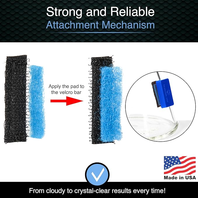 SnowTree - BoroBuddy Mini Magnetic Glass Cleaner for Glass Pieces, Bottles, Vases & More - Smaller Design for Tighter Spaces & Smaller Glass Pieces - Easy to Use Double Sided Glass Cleaner (Blue Gift