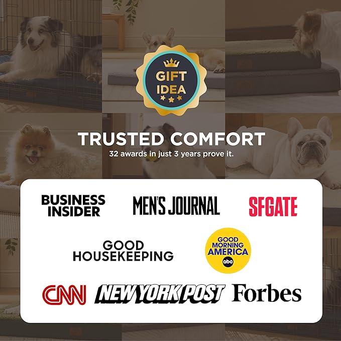 Bedsure Cooling Dog Bed for Small Dogs - Orthopedic Flat Puppy Beds with Removable Washable Cover, Egg Crate Foam Pet Mat, Suitable for Pet Up to 20 lbs