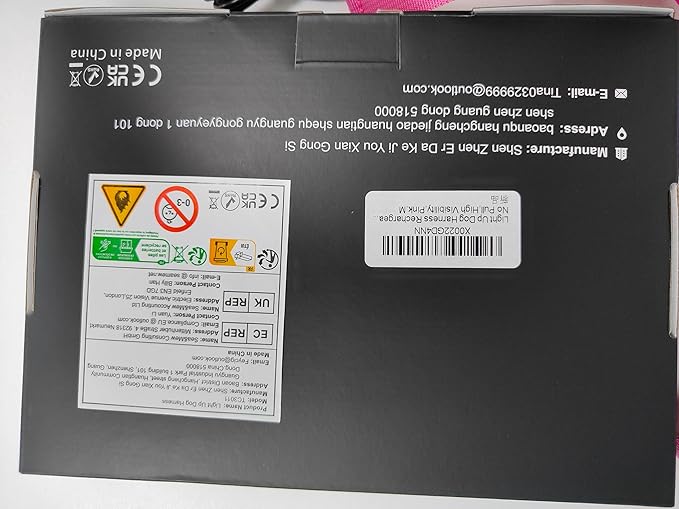 Light Up Dog Harness,Reflective Pet Harness Rechargeable,Led Dog Vest Harness for Night Walking,Adjustable Dog Safety Vest for Small Medium Large Dogs-No Pull,Blue,M