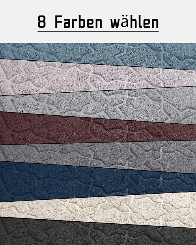 Yimobra Cat Litter Mat, 47"x36" Litter Box Mat with Litter Lock Mesh, Soft Cat Litter Mat Litter Trapping Mat, Easy to Clean, Non-Slip, Water Resistant, Litter Free Floors, Dark Blue