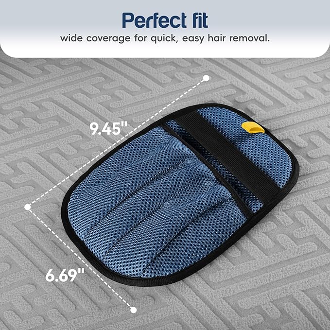 Upgraded Pet Hair Removal Gloves with 5-Finger Design,Reusable Electrostatic Mitts with Enhanced Grip, Quickly Remove Cat & Dog Hair from Sofas, Beds, Clothes, Carpets,1PCS