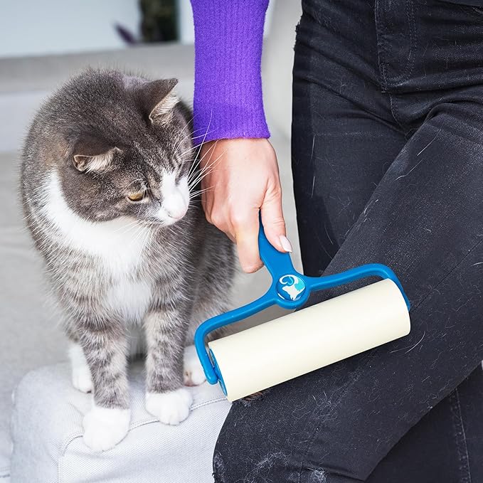 PetLovers 6.3" Extra Sticky Lint Roller 4 Pack of Large Refills Only - No Handle Included - 90 Sheets Per Refill 360 Sheets Total 4 Pack