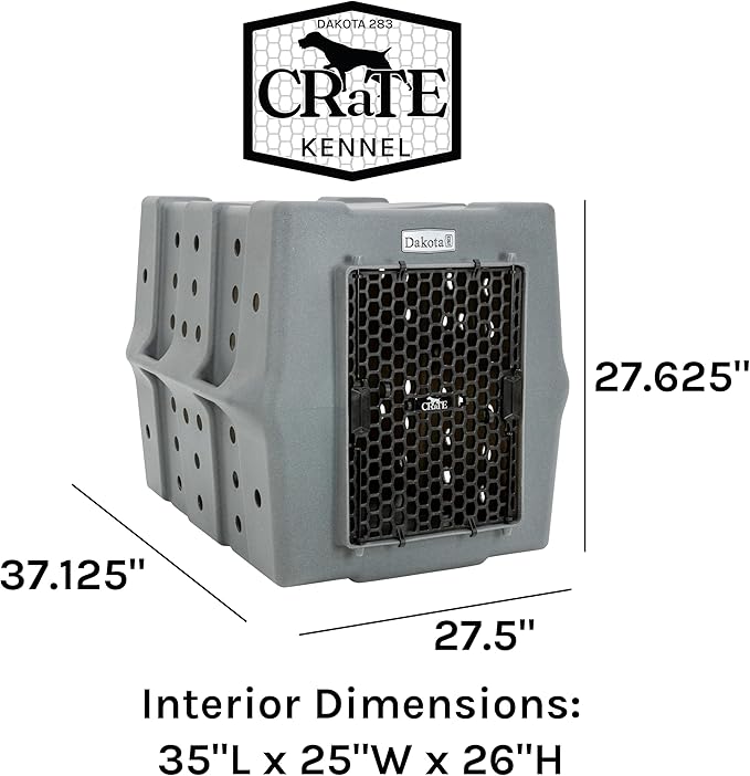 Dakota 283 Crate - Canine Rough and Tough Economy Kennel (Olive, Large)