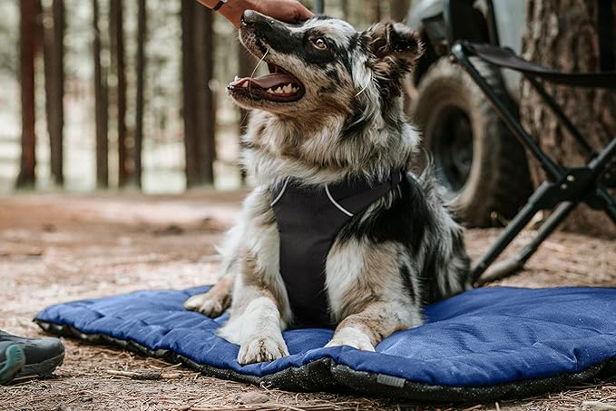 K9 Ballistics Tough Ripstop Dog Crate Pad - Durable & Machine Washable with Non-Skid Bottom and 120-Day Warranty, Fits 54" Wire Crates - XX-Large, Obsidian Black