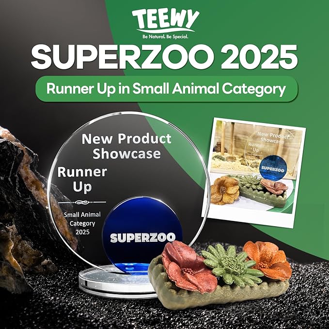 TEEWY 4PCS Guinea Pig Chew Toys, Prevent Teeth Overgrowth, Natural Vegetables and Timothy Grass, Hamster Chew Toys, Guinea Pig Toys, Chinchilla Toys, Grass Patch & Flowers