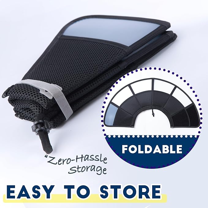 Soft Dog Cone Collar, Comfortable Pet Recovery Neck Collars After Surgery for Large Medium Dogs, Plastic Breathable Elizabethan Dog Head Circle Stop Licking, Adjustable Cones 28cm Long (ML Black)