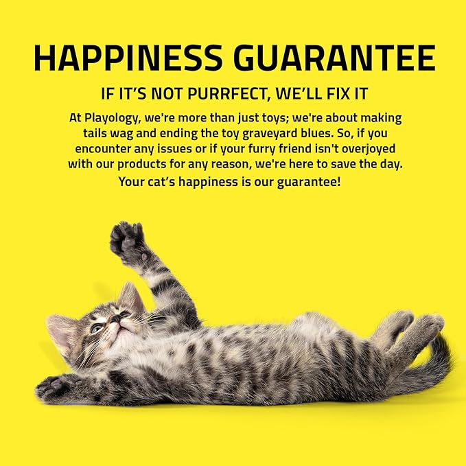 Playology Cat Toy Suction Cup Spring Bird Set | Interactive Toy with Lifelike Feather Birds & 2 Spring Replacements| Secure Suction Cup with Unpredictable Movement | Perfect for Active Indoor Cats