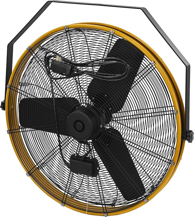 CAT 30 Inch Outdoor IPX4 Weatherproof High Velocity Wall Mounted Shroud Fan. 8900 CFM, 3 Speed - For Industrial, Commercial, & Residential Use. cETL Certified