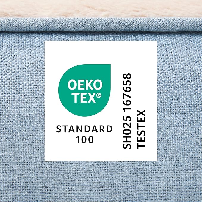 TOWN & COUNTRY EVERYDAY CuddleTown Comfy Solid Bolster Sofa Pet Bed, Supportive & Calming Egg Crate Foam, Non-Slip Bottom, Machine Washable Cover, Blue, Medium 28"x23"x8"